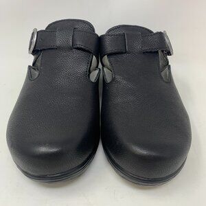 Alegria Women's Mule With Buckle Black Selina Heel Size 39 EU US 9M